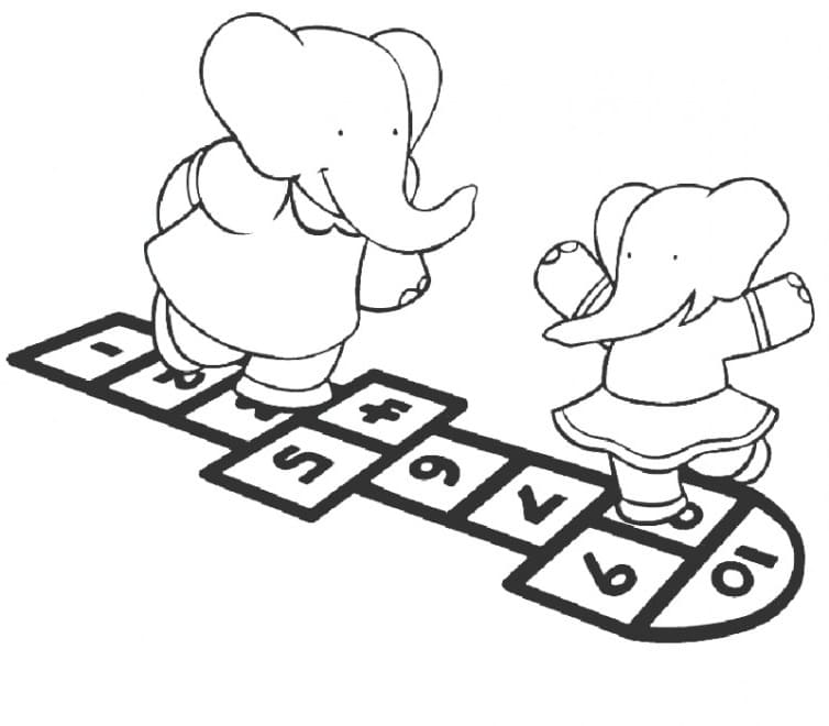 Desenho gratuito Babar #199700 da colecao Personagens de Desenhos Animados para imprimir