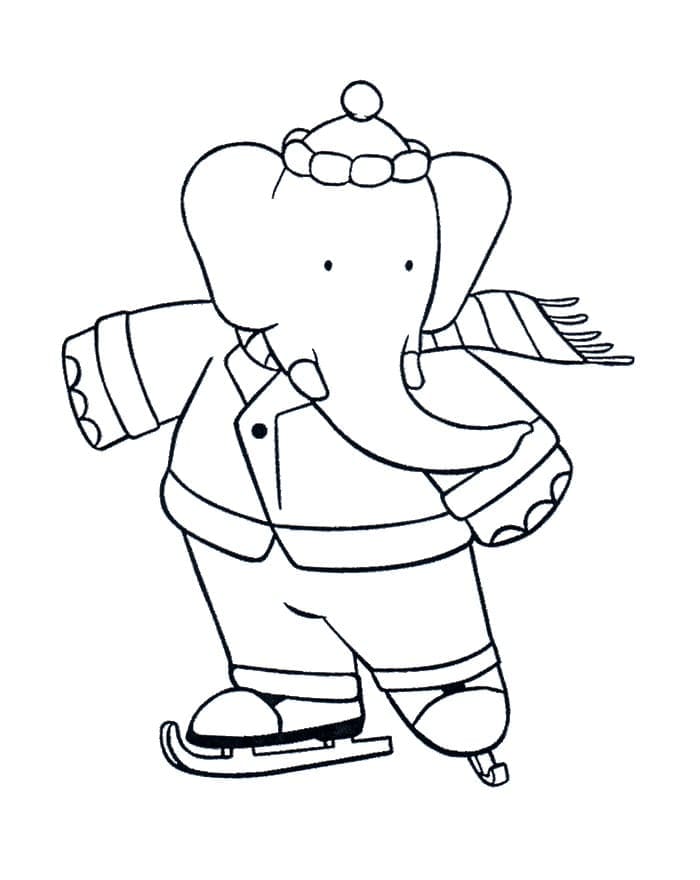 Desenho gratuito Babar #199717 da colecao Personagens de Desenhos Animados para imprimir