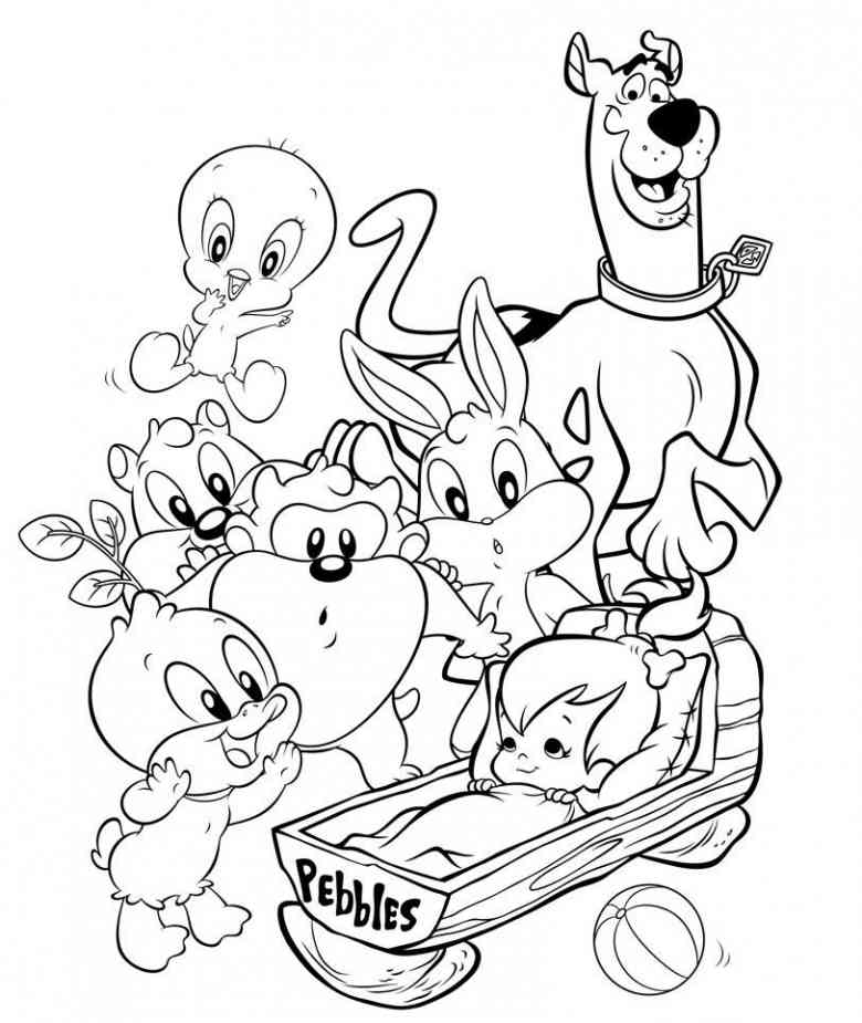 Página para colorir: Baby Looney Tunes (Personagens de Desenhos Animados) #26564 - Páginas para Colorir Imprimíveis Gratuitamente