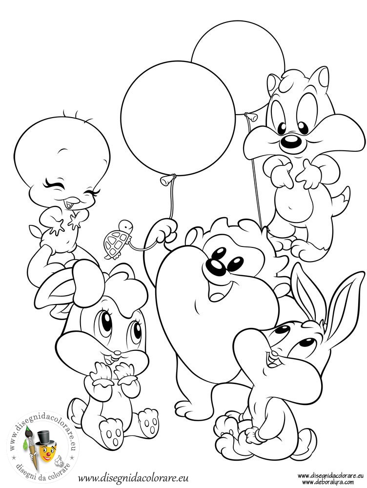 Página para colorir: Baby Looney Tunes (Personagens de Desenhos Animados) #26598 - Páginas para Colorir Imprimíveis Gratuitamente