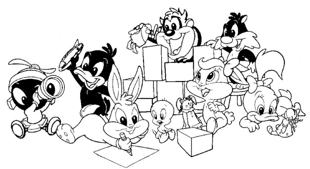 Página para colorir: Baby Looney Tunes (Personagens de Desenhos Animados) #26638 - Páginas para Colorir Imprimíveis Gratuitamente