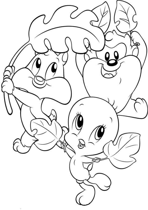 Página para colorir: Baby Looney Tunes (Personagens de Desenhos Animados) #26691 - Páginas para Colorir Imprimíveis Gratuitamente