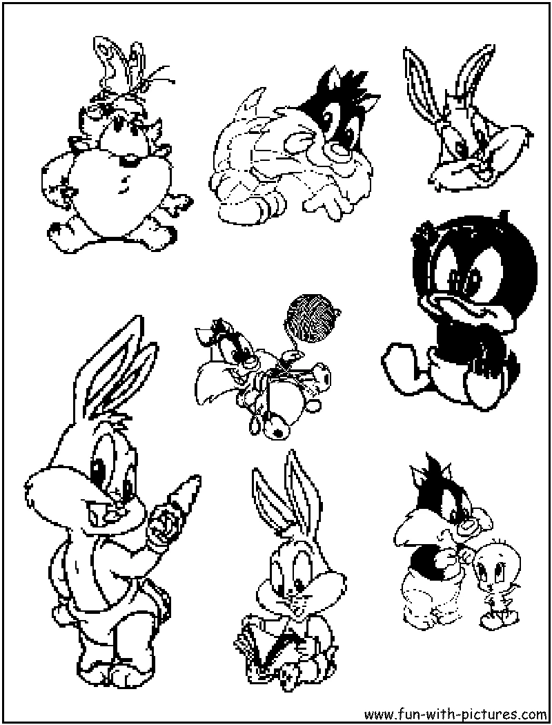 Página para colorir: Baby Looney Tunes (Personagens de Desenhos Animados) #26695 - Páginas para Colorir Imprimíveis Gratuitamente