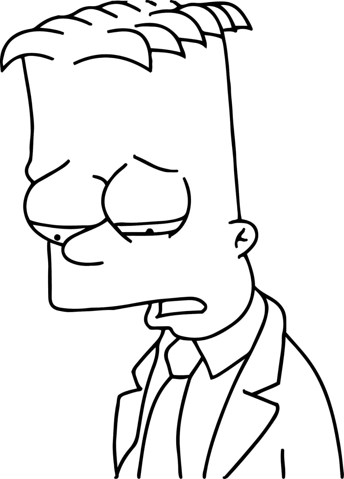 Desenho gratuito Bart Simpson #210673 da colecao Personagens de Desenhos Animados para imprimir
