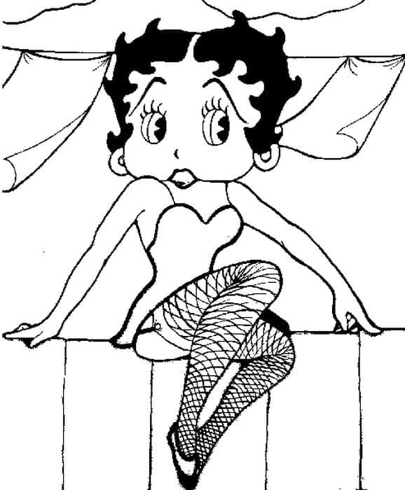 Desenho gratuito Betty Boop #203083 da colecao Personagens de Desenhos Animados para imprimir