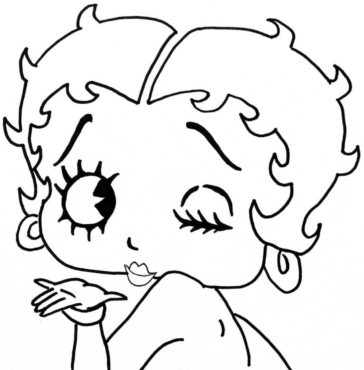 Imagem para colorir de Betty Boop #25922 da nossa coleção Personagens de Desenhos Animados, fácil de imprimir