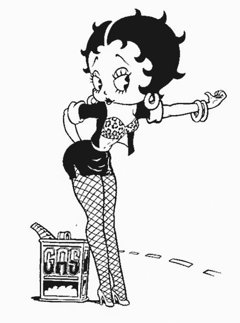 Desenho gratuito Betty Boop #25979 da colecao Personagens de Desenhos Animados para imprimir