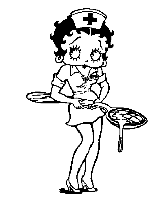 Desenho gratuito Betty Boop #26106 da colecao Personagens de Desenhos Animados para imprimir