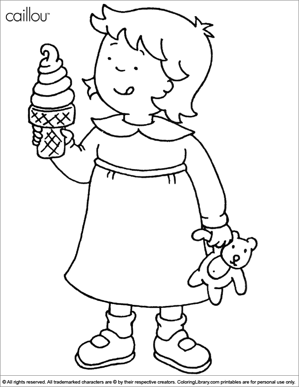 Imagem para colorir de Caillou #36183 da nossa coleção Personagens de Desenhos Animados, fácil de imprimir