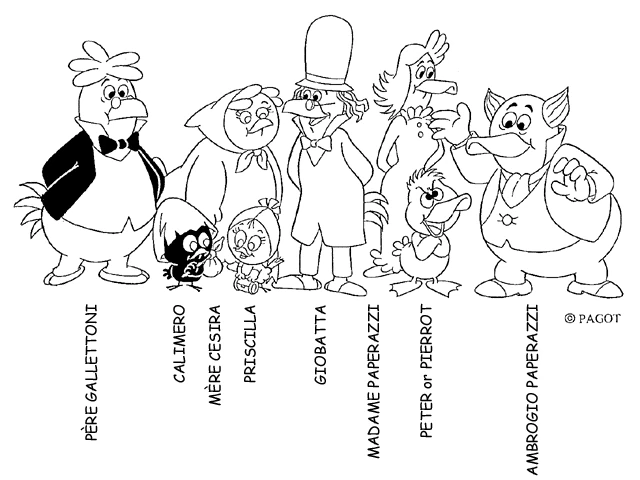 Desenho imprimível de Calimero #35943 para colorir, pertence à coleção Personagens de Desenhos Animados