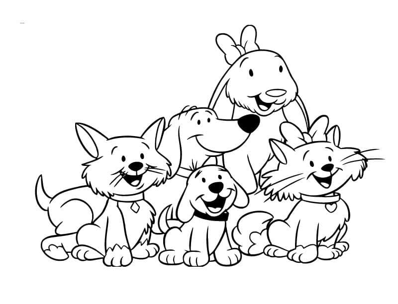 Página para colorir: Clifford (Personagens de Desenhos Animados) #197910 - Páginas para Colorir Imprimíveis Gratuitamente