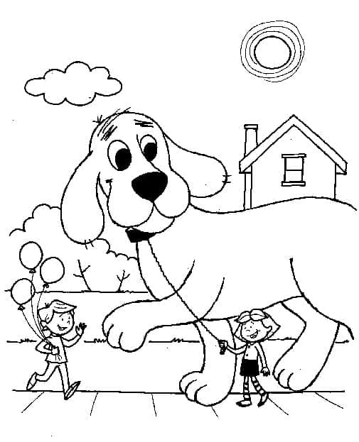 Página para colorir: Clifford (Personagens de Desenhos Animados) #197919 - Páginas para Colorir Imprimíveis Gratuitamente