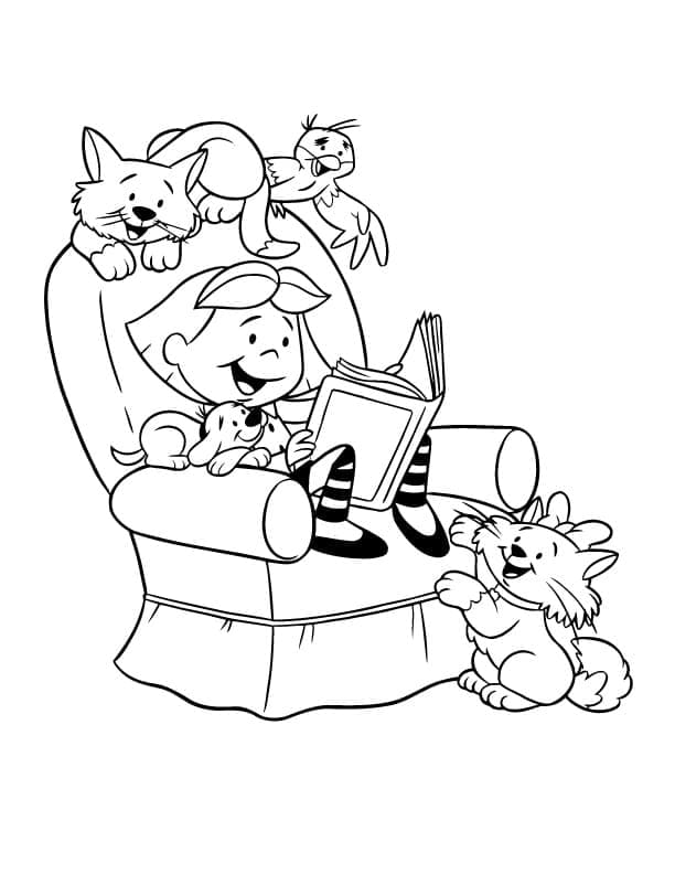 Página para colorir: Clifford (Personagens de Desenhos Animados) #197926 - Páginas para Colorir Imprimíveis Gratuitamente