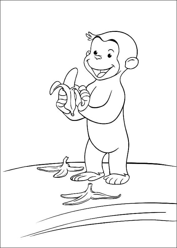 Desenho gratuito Curious George #211203 da colecao Personagens de Desenhos Animados para imprimir