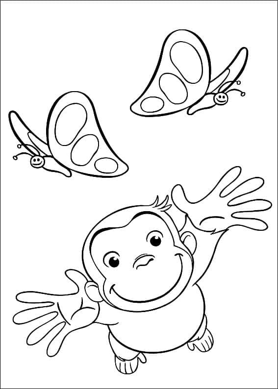 Página para colorir: Curious George (Personagens de Desenhos Animados) #211229 - Páginas para Colorir Imprimíveis Gratuitamente