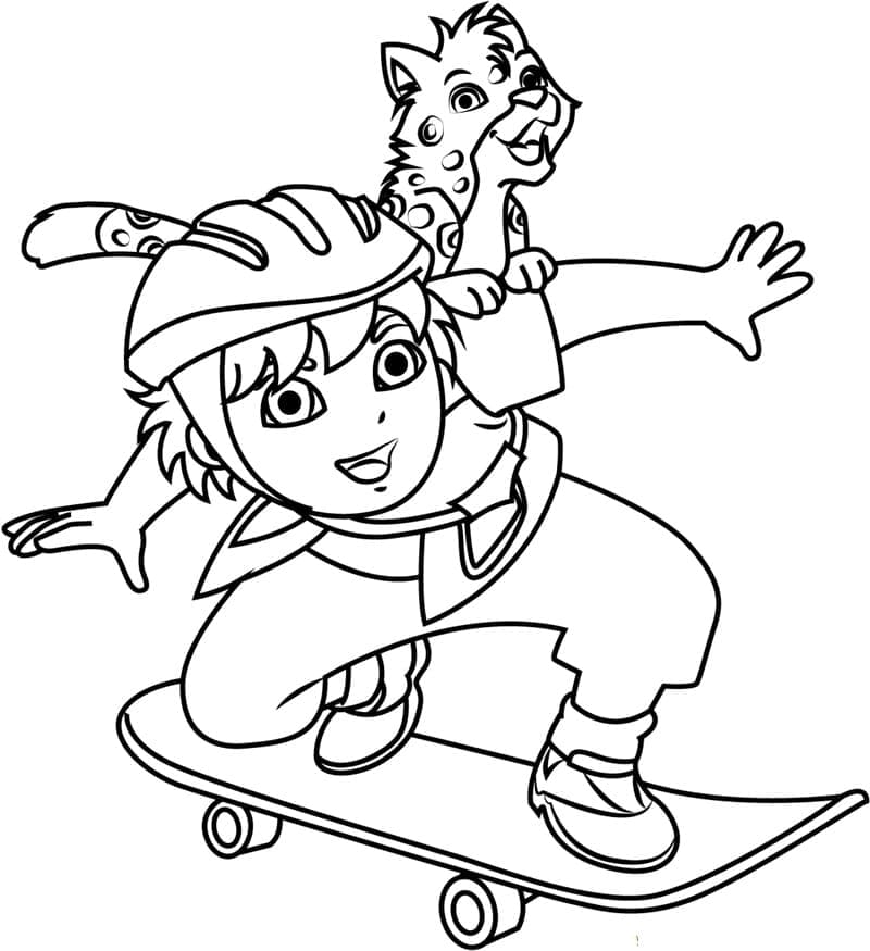 Desenho gratuito Diego #198001 da colecao Personagens de Desenhos Animados para imprimir