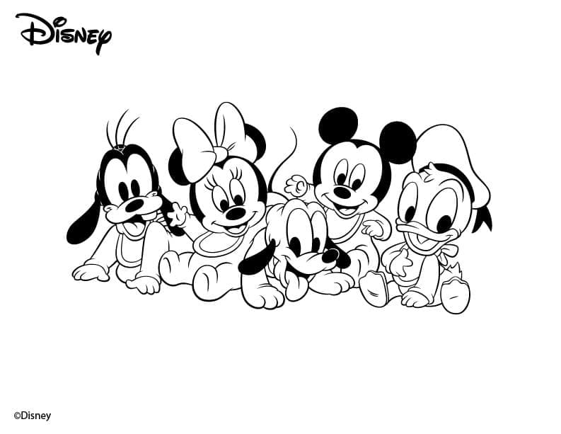Página para colorir: Disney Bebês (Personagens de Desenhos Animados) #198173 - Páginas para Colorir Imprimíveis Gratuitamente