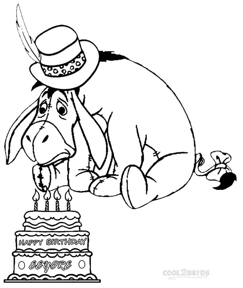 Desenho gratuito Eeyore #184972 da colecao Personagens de Desenhos Animados para imprimir