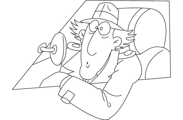 Desenho gratuito Gadget Inspector #38911 da colecao Personagens de Desenhos Animados para imprimir