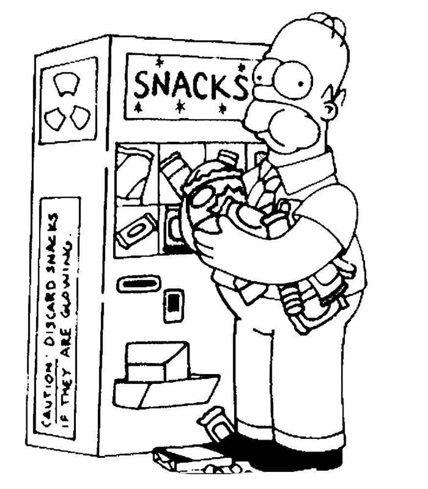 Desenho gratuito Homer Simpson #188181 da colecao Personagens de Desenhos Animados para imprimir