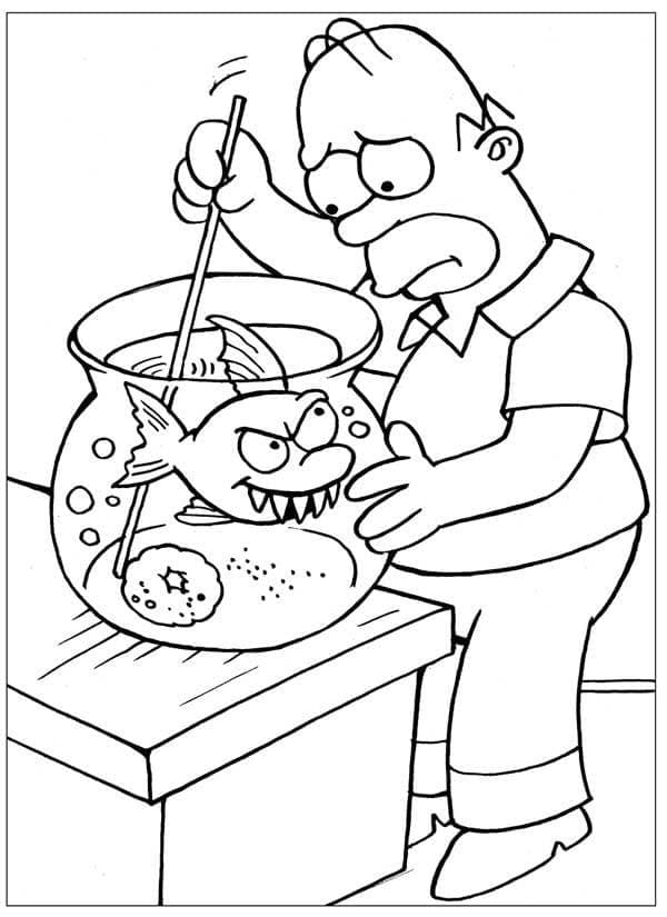 Desenho gratuito Homer Simpson #188183 da colecao Personagens de Desenhos Animados para imprimir