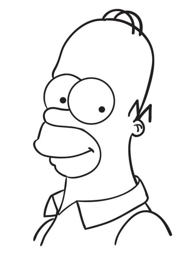 Imagem para colorir de Homer Simpson #188189 da nossa coleção Personagens de Desenhos Animados, fácil de imprimir Imagem para colorir de Homer Simpson #188189 da nossa coleção Personagens de Desenhos Animados, fácil de imprimir