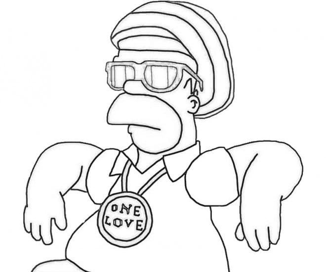 Desenho gratuito Homer Simpson #188201 da colecao Personagens de Desenhos Animados para imprimir