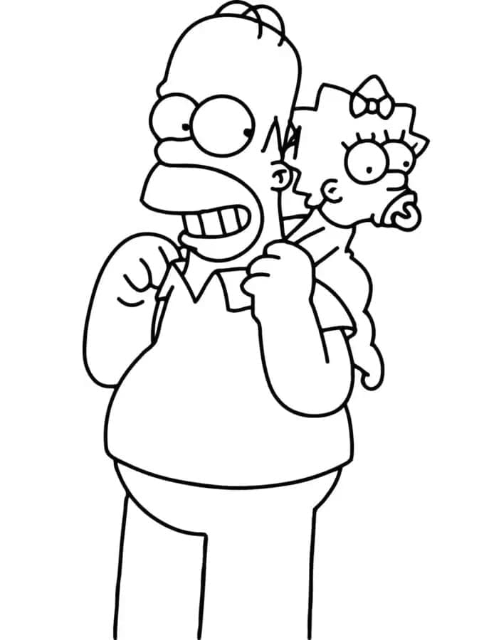 Desenho gratuito Homer Simpson #188216 da colecao Personagens de Desenhos Animados para imprimir