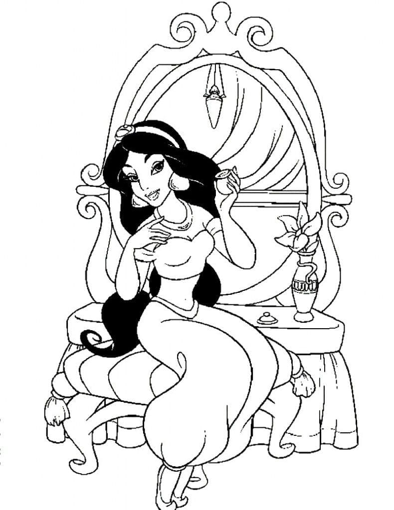 Desenho gratuito Jasmine #178626 da colecao Personagens de Desenhos Animados para imprimir