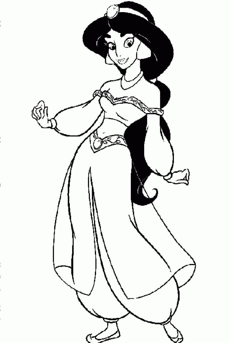 Desenho gratuito Jasmine #178629 da colecao Personagens de Desenhos Animados para imprimir