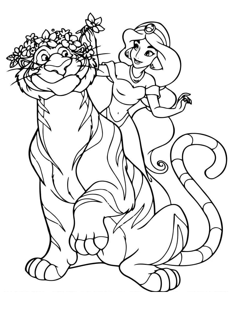 Desenho gratuito Jasmine #178633 da colecao Personagens de Desenhos Animados para imprimir