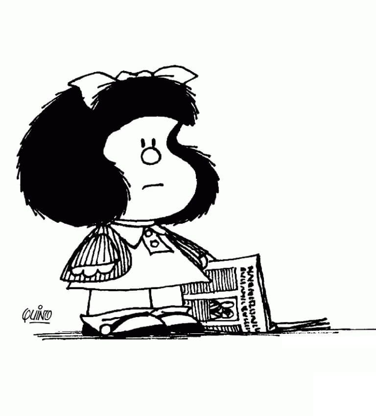Desenho gratuito Mafalda #213276 da colecao Personagens de Desenhos Animados para imprimir