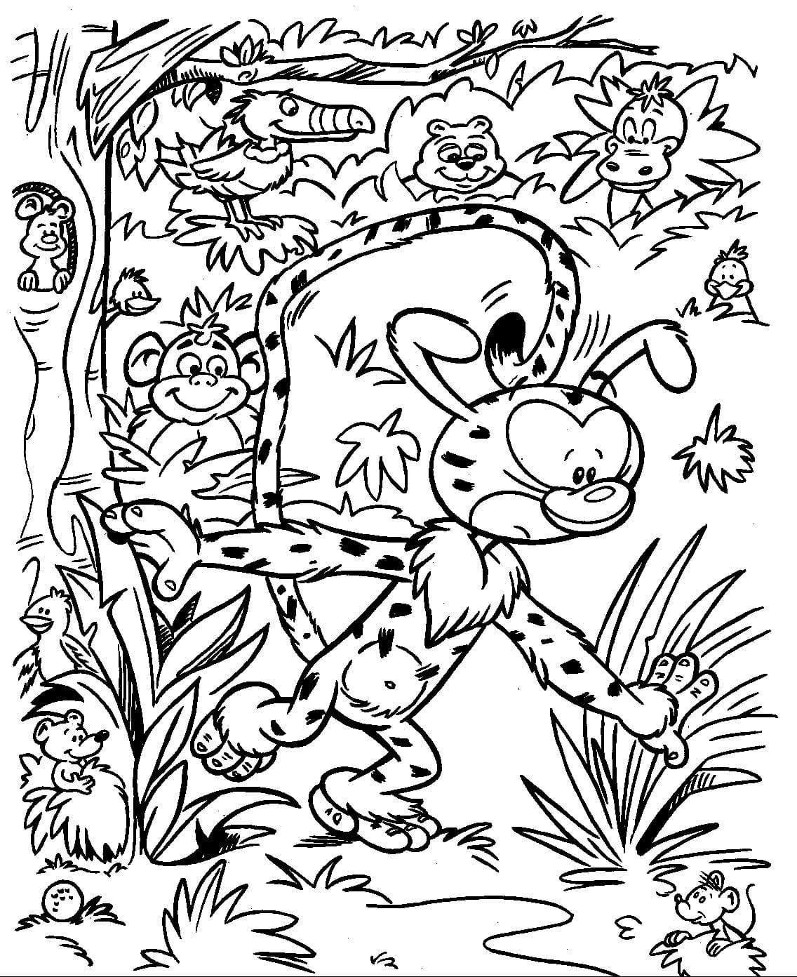 Desenho gratuito Marsupilami #182700 da colecao Personagens de Desenhos Animados para imprimir