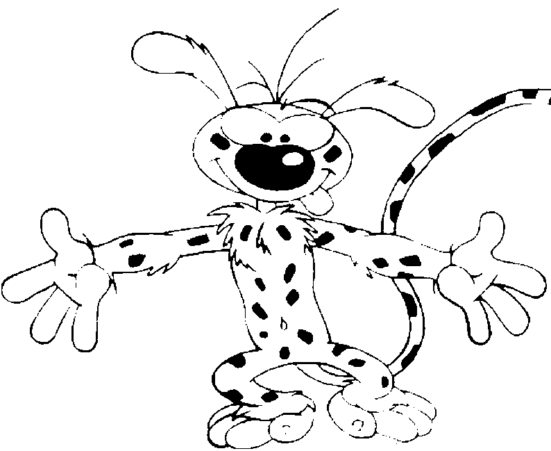 Desenho gratuito Marsupilami #50085 da colecao Personagens de Desenhos Animados para imprimir
