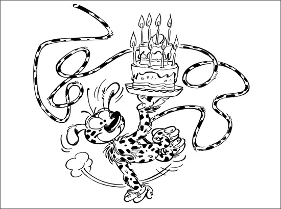 Desenho gratuito Marsupilami #50106 da colecao Personagens de Desenhos Animados para imprimir