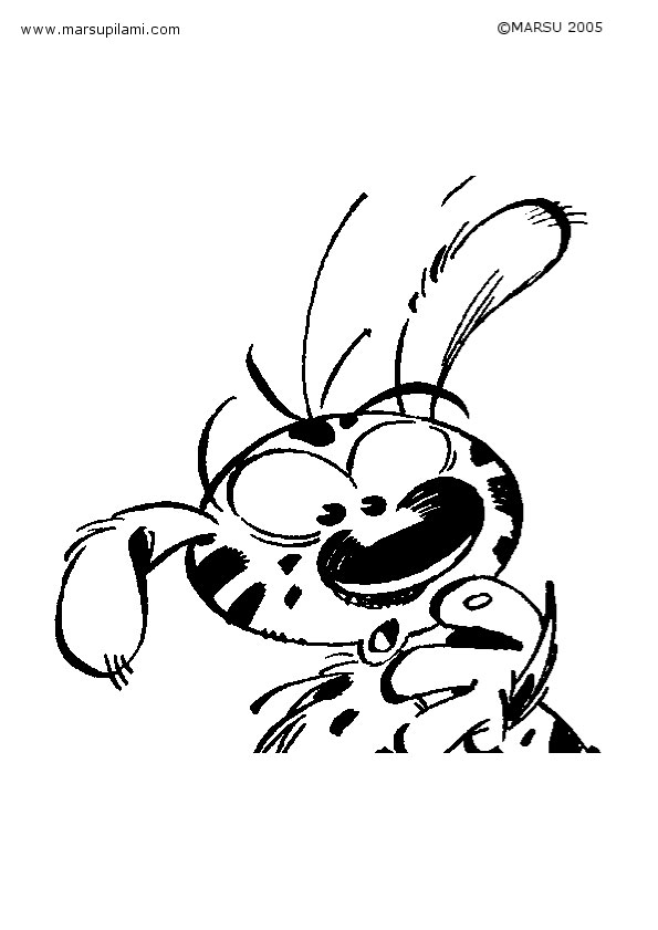 Página para colorir: Marsupilami (Personagens de Desenhos Animados) #50114 - Páginas para Colorir Imprimíveis Gratuitamente