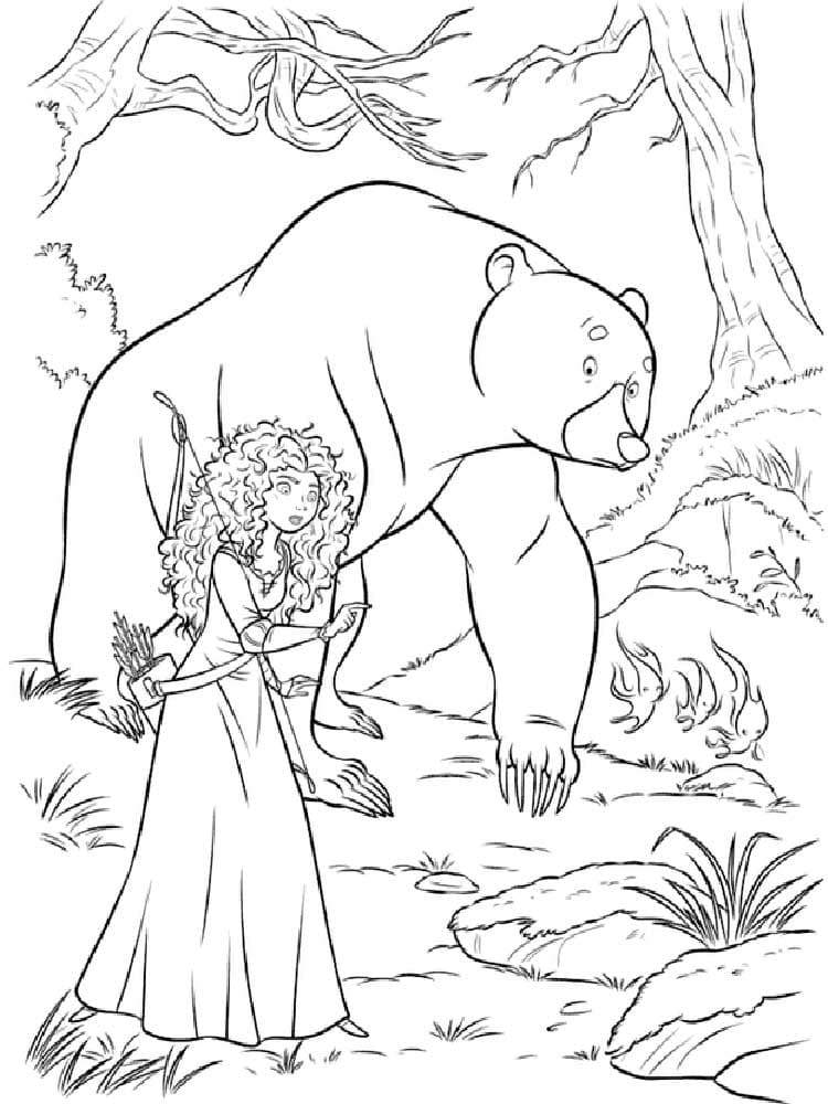 Desenho gratuito Merida (Valente) #182258 da colecao Personagens de Desenhos Animados para imprimir