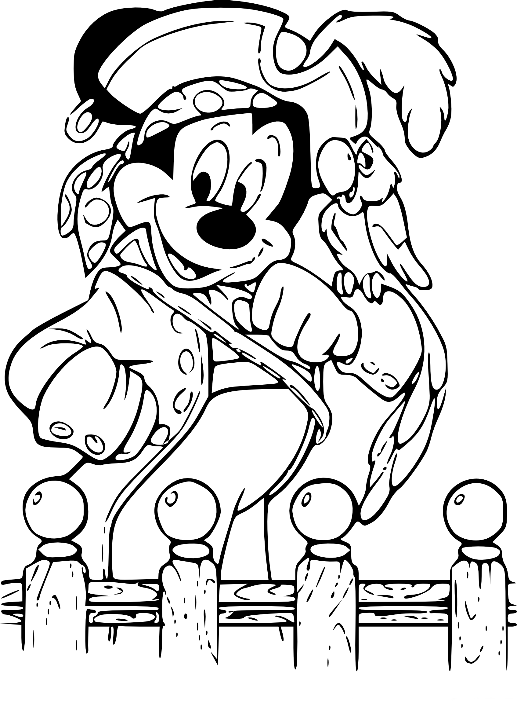 Página para colorir de Mickey Mouse #170108 pertencente à coleção Personagens de Desenhos Animados