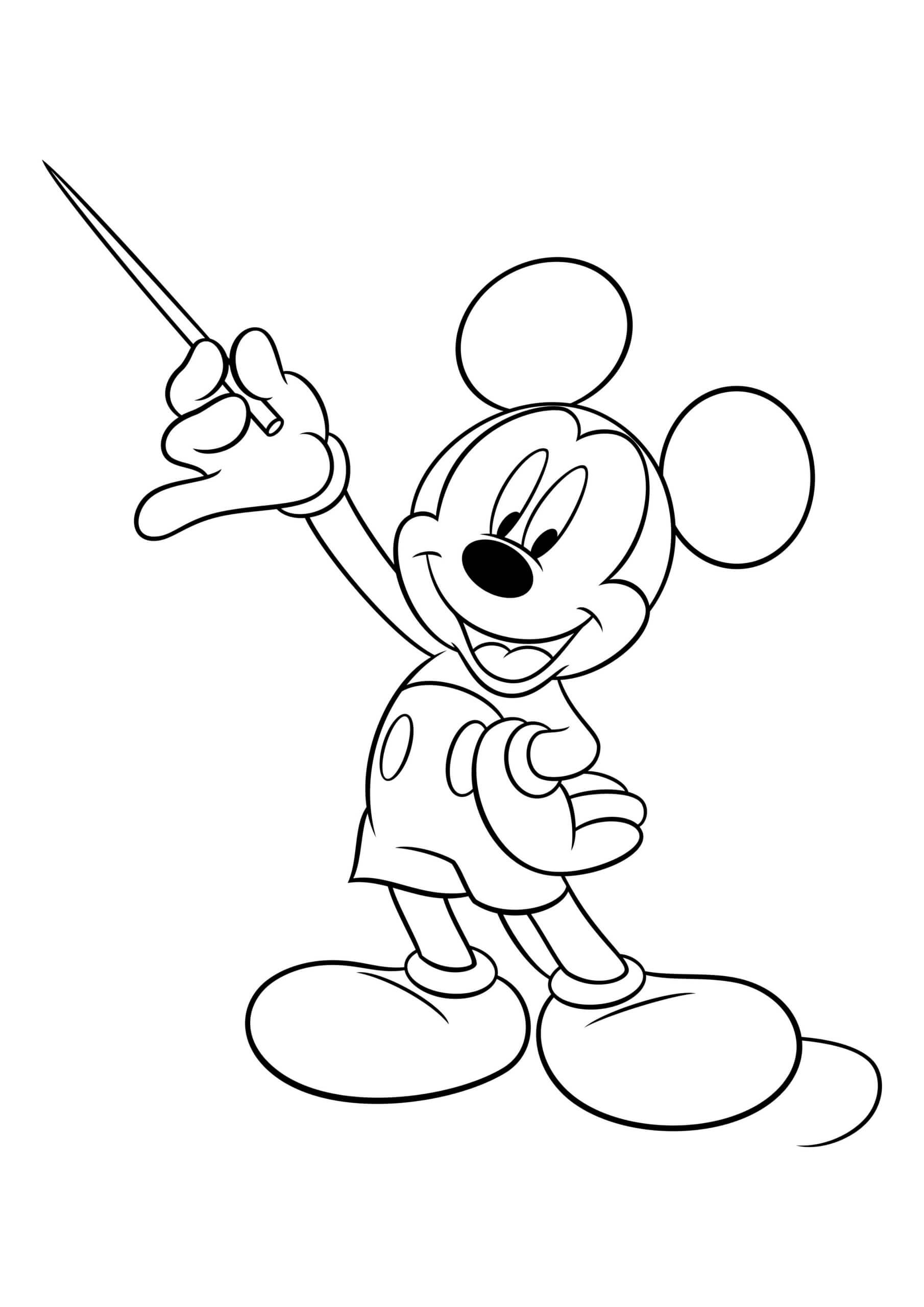 Desenho gratuito Mickey Mouse #172033 da colecao Personagens de Desenhos Animados para imprimir