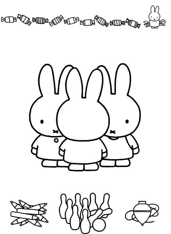 Desenho gratuito Miffy #202753 da colecao Personagens de Desenhos Animados para imprimir