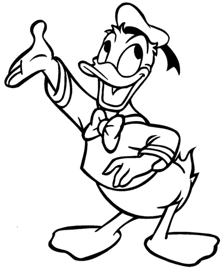 Desenho gratuito Pato Donald #186311 da colecao Personagens de Desenhos Animados para imprimir