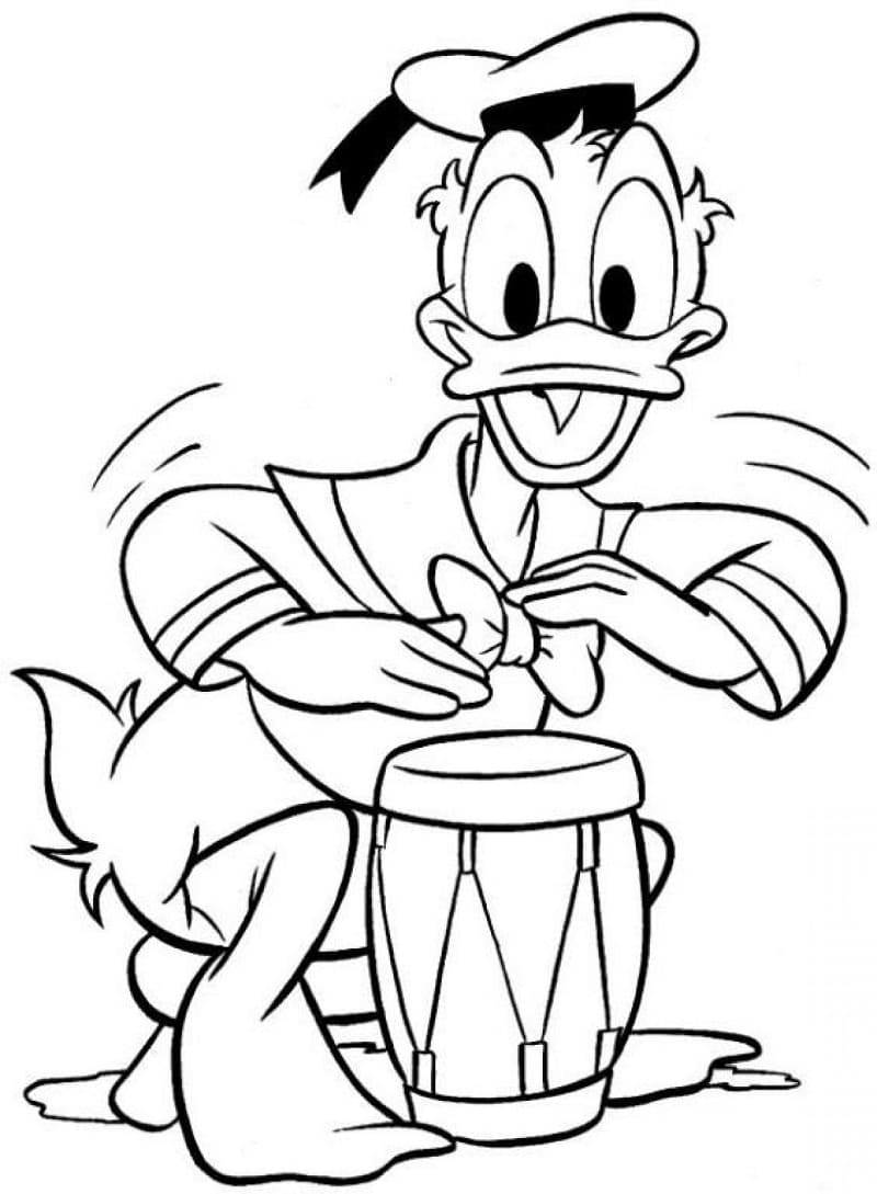 Desenho gratuito Pato Donald #186313 da colecao Personagens de Desenhos Animados para imprimir