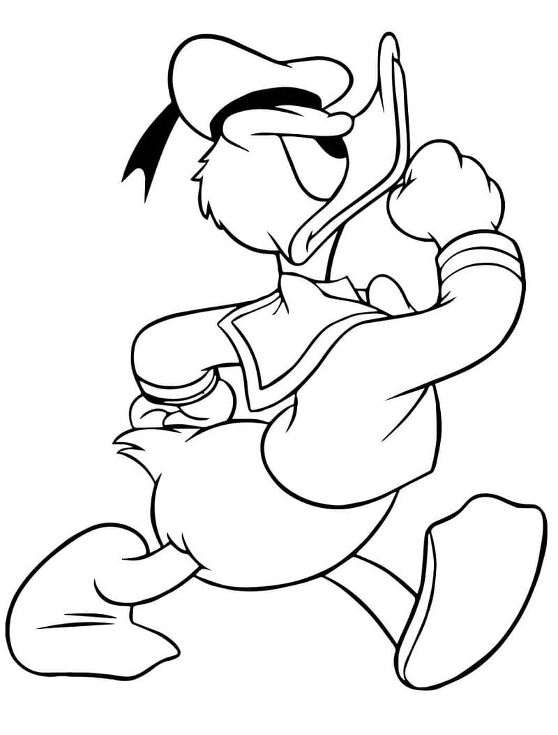 Desenho gratuito Pato Donald #186315 da colecao Personagens de Desenhos Animados para imprimir