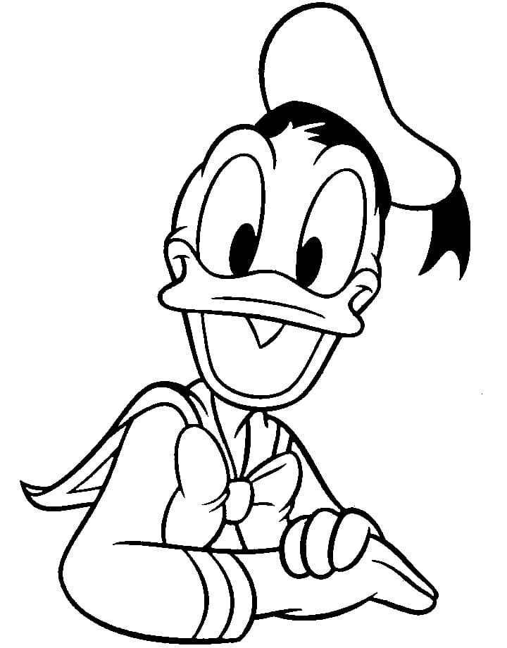 Desenho gratuito Pato Donald #186317 da colecao Personagens de Desenhos Animados para imprimir