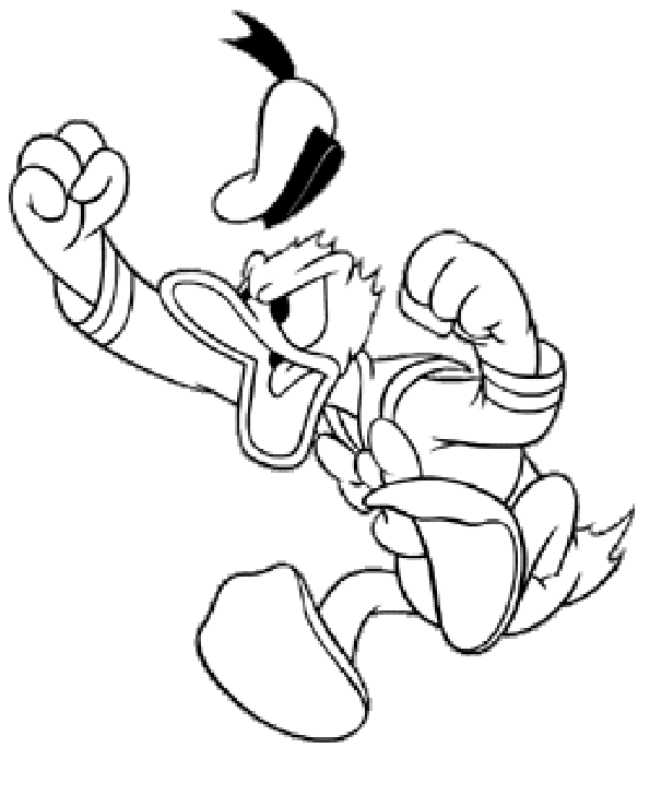 Desenho gratuito Pato Donald #30174 da colecao Personagens de Desenhos Animados para imprimir