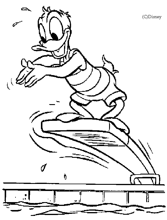 Desenho gratuito Pato Donald #30283 da colecao Personagens de Desenhos Animados para imprimir