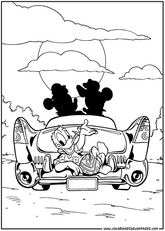 Desenho gratuito Pato Donald #30304 da colecao Personagens de Desenhos Animados para imprimir