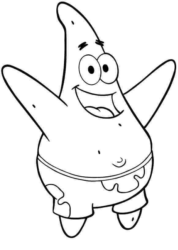 Desenho gratuito Patrick Star #220639 da colecao Personagens de Desenhos Animados para imprimir