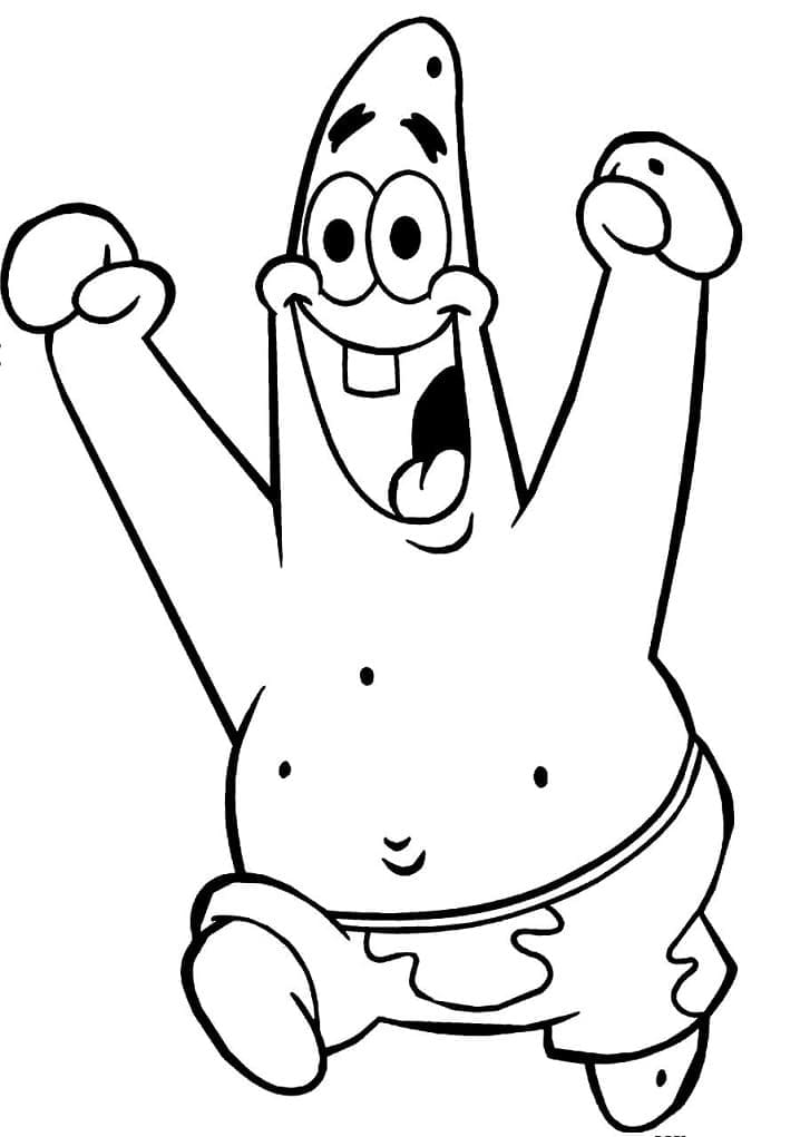 Desenho gratuito Patrick Star #220652 da colecao Personagens de Desenhos Animados para imprimir