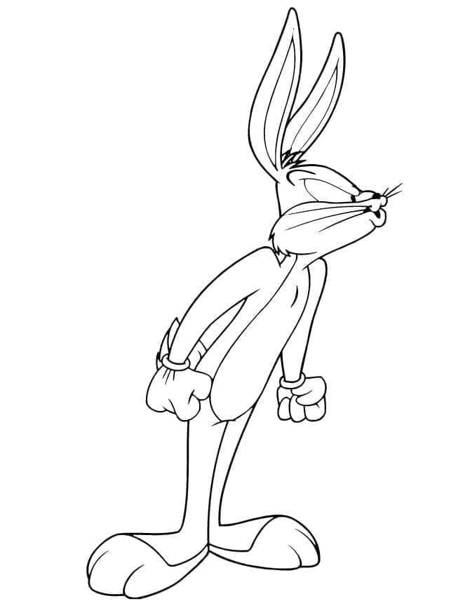 Desenho gratuito Pernalonga #203604 da colecao Personagens de Desenhos Animados para imprimir
